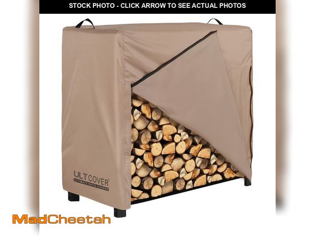 Lot 74-13955390 - ULTCOVER Waterproof Firewood Racks Cover 4 Feet Heavy Duty Outdoor Logs Holder Stand Cover - UNUSED