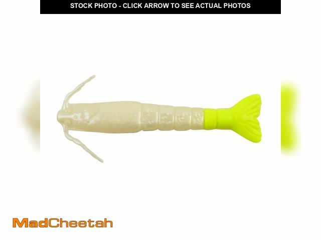 Lot 74-12709863 - Berkley Gulp! Alive! Shrimp,Pearl White/Chartreuse, 4in - Pint 4x7 - USED