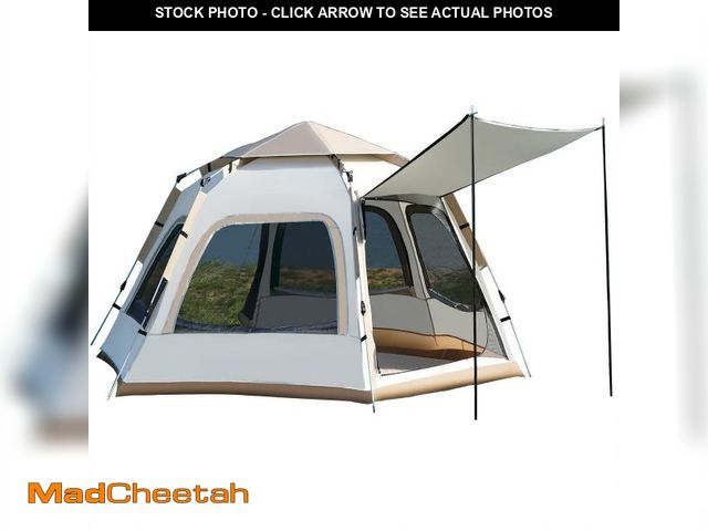 Lot 74-12481372 - Mapskey 4-6 Person Tents for Camping,Portable Waterproof Large Glamping Tents for Outdoor Family - U...