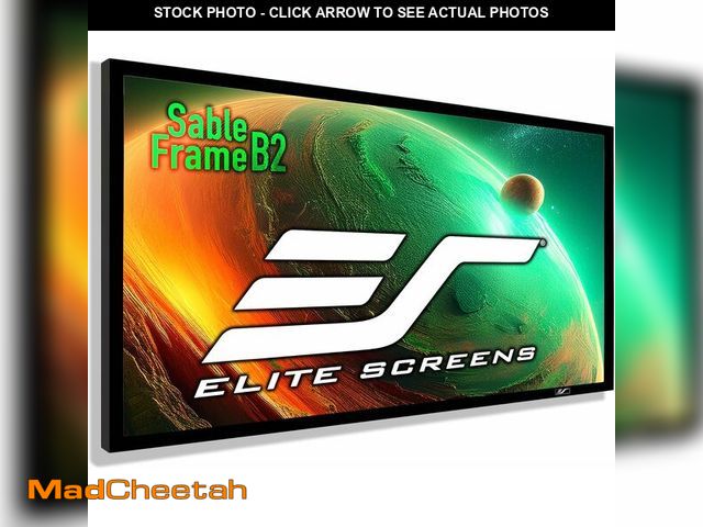 Lot 74-13072244 - Elite Screens 120" Fixed Frame Projector Screen 16:9, 4K/8K UHD CineWhite UHD-B, ISF Certified, UST/...