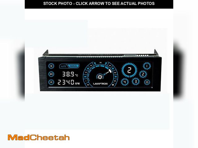 Lot 74-12455655 - Lamptron CM430 PWM Fan Controller with Black Housing &amp; Blue Lights - USED