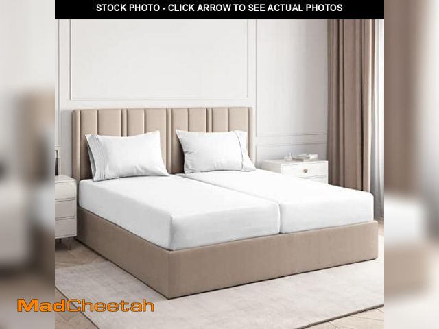 Lot 74-12331971 - Split King Size 5 Piece Sheet Set - Comfy Breathable &amp; Cooling Bed Sheets Set - Hotel Luxury Bed...