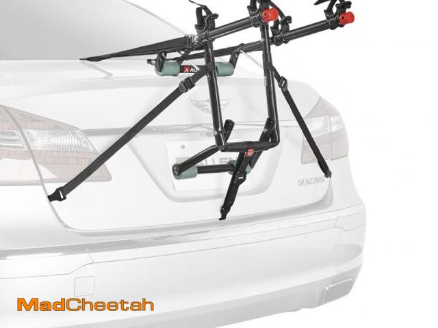 Lot 74-12427475 - Allen Sports Deluxe 2-Bicycle Trunk Mounted Bike Rack Carrier  Model 102DN  Black - USED