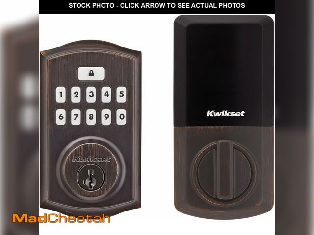 Lot 74-14591251 - Kwikset SmartCode 260 Keyless Entry Electronic Keypad Deadbolt Door Lock with Auto-Lock, Custom User...