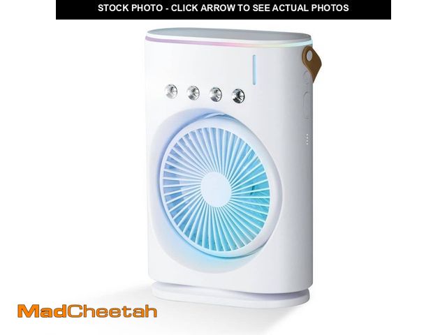 Lot 74-14345049 - BULLSEYE Misting Fan 130 CFM 3 Speed Portable Evaporative Air Cooler for 100 sq. ft. - UNUSED