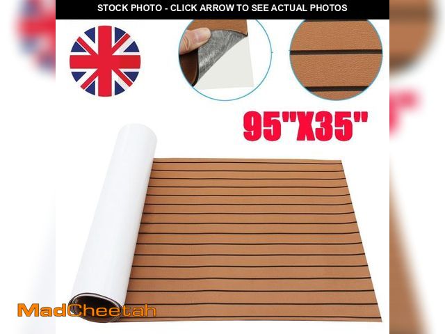 Lot 74-12490582 - KROAK Boat Decking?900x2400x6mm Marine Flooring Faux Teak EVA Foam Boat Decking Sheet - UNUSED