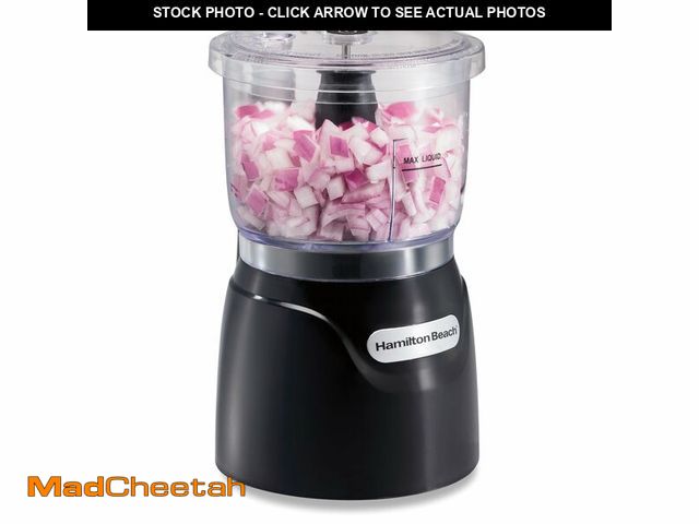 Lot 74-14148143 - Hamilton Beach Electric Vegetable Chopper &amp; Mini Food Processor, 3-Cup, 350 Watts, for Dicing, M...