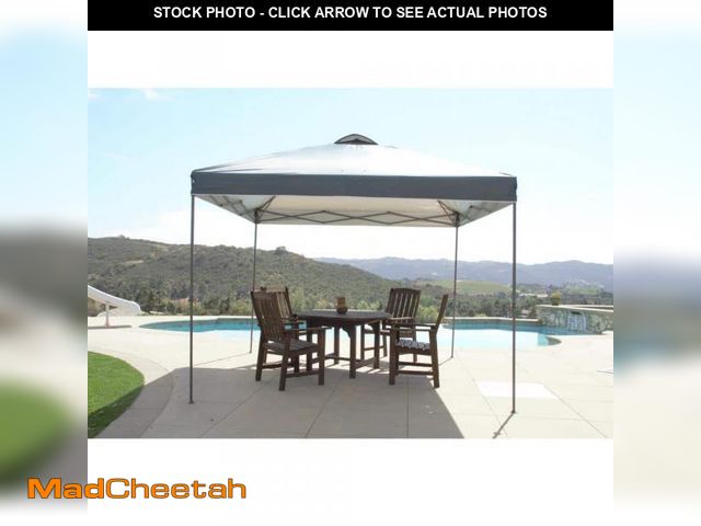 Lot 74-12365061 - Everbilt 10 ft. x 10 ft. Grey Instant Canopy Pop Up Tent - USED