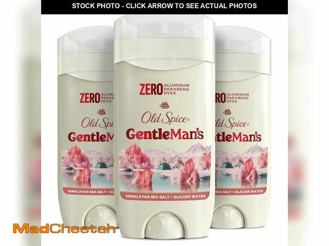 Lot 74-14212024 - GentleMan's Aluminum Free Dry Feel Deodorant for Men, 24/7 Lasting Freshness, Gentle on Skin with Sk...