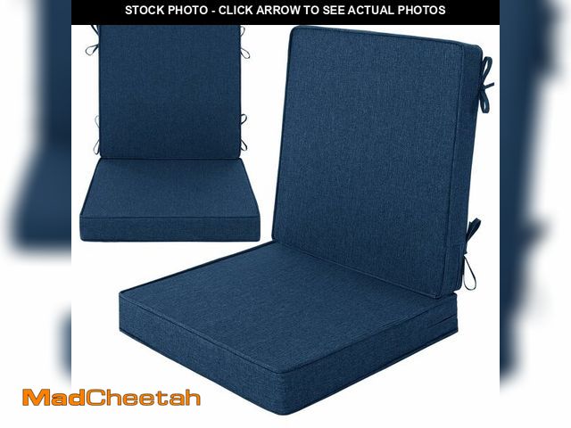 Lot 74-14267099 - Fitfree Outdoor Chair Cushions, Water-Resistant &amp; Fade-Resistant, Patio Furniture Lawn Dining Ch...