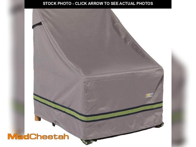 Lot 74-14320094 - Classic Accessories Duck Covers Soteria 28 in. Grey Stackable Patio Chair Cover - UNUSED