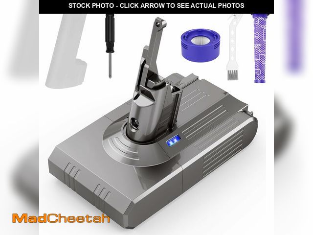 Lot 74-12460678 - V8 Battery Replacement for Dyson-6000mAh Lithium-ion Battery 21.6V Compatible with SV10 V8 Animal Ab...