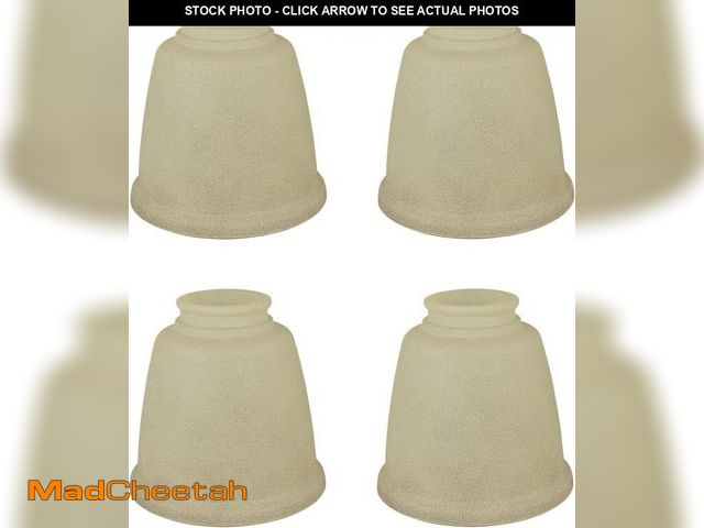 Lot 74-12447813 - Aspen Creative Antique 23104-4 Transitional Style Replacement Bell Shaped Glass Shade, 2 1/8" Fitter...