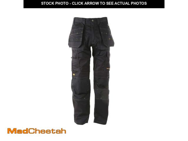 Lot 74-14315664 - DEWALT ProTradesman Men's 32 in. W x 33 in. L Black Polyester/Cotton/Elastane Heavy-Duty Stretch Wor...