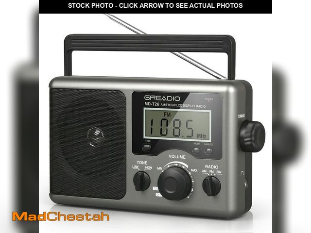 MadCheetah.com - Lot 74-13543584 - Greadio Portable Shortwave Radio ...