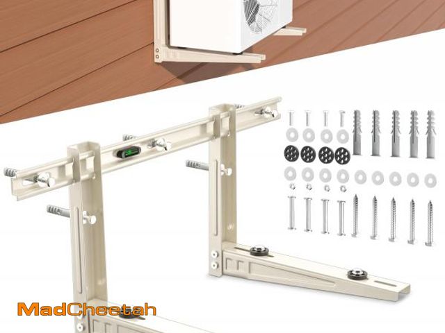 Lot 74-12044587 - Toutgood Outdoor Mini Split Wall Mounting Bracket, Heavy-Duty Wall Bracket for 7000 Btu to 12000 Btu...