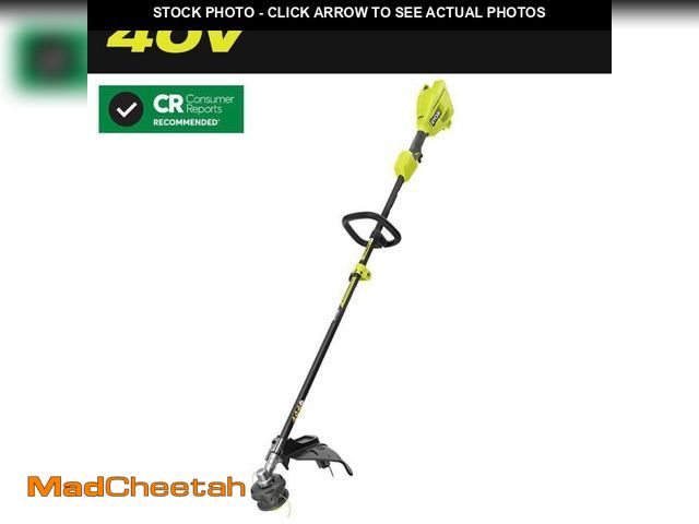 Lot 74-12797075 - RYOBI 40V 15 in. Expand-It Cordless Battery Attachment Capable String Trimmer (Tool Only) - UNUSED