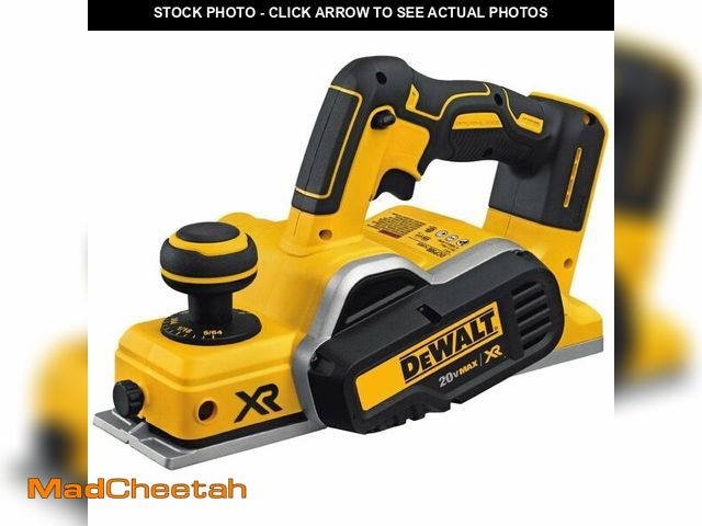Lot 74-14277014 - DEWALT 20V MAX Planer, 30,000 Cuts Per Minute, 2 mm Cut Depth, Brushless Motor, Bare Tool Only (DCP5...