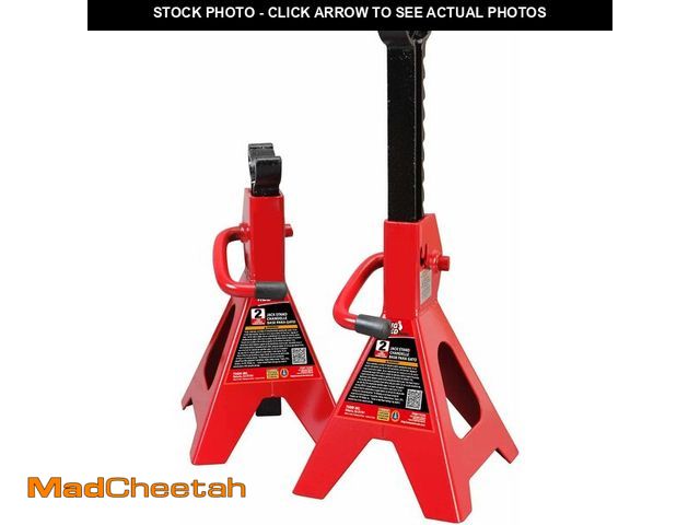 Lot 74-14145279 - Big RED AT42002R-3 Torin Jack Stands (1 Pair): Exceptional Use for Cars, Sedans, and Most Automobile...