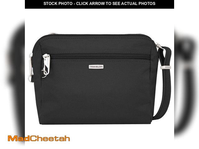 Lot 74-14255154 - Travelon Anti-Theft Black Classic Convertible Crossbody and Waist Pack - UNUSED