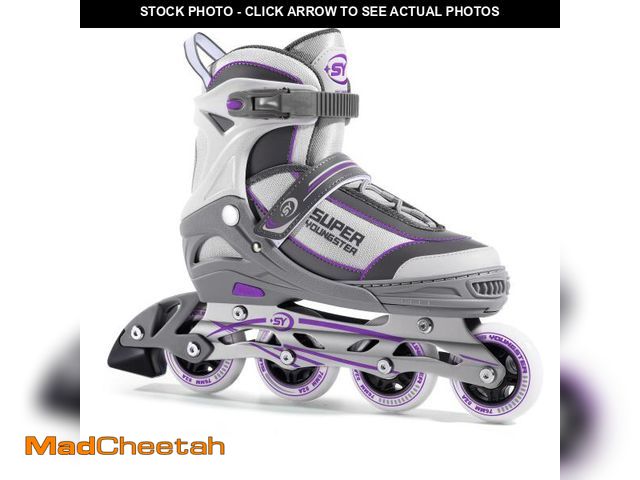 Lot 74-12313450 - SUPER YOUNGSTER Women's Adjustable Inline Skate, Roller Skates Blades for Female Adults - UNUSED