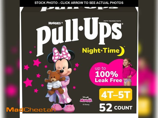 Lot 74-14271493 - Pull-Ups Girls' Night-Time Potty Training Pants, Size 4T-5T Overnight Training Underwear (38-50 lbs)...