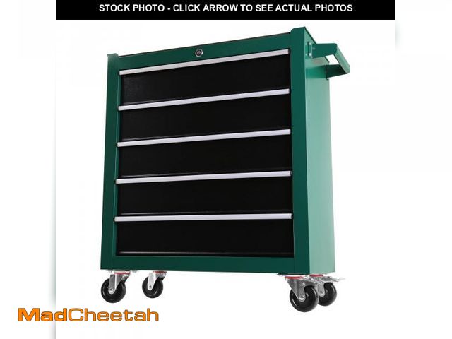 Lot 74-12413009 - BouPower 5 Drawers Rolling Tool Chest With Wheels, Rolling Tool Chest, Portable Rolling Tool Box On ...