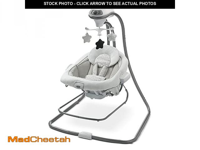 Lot 74-12098229 - Graco DuetConnect LX Seat &amp; Bouncer, Multi-Direction Seat, Multiple Swinging Speeds, Easily Port...