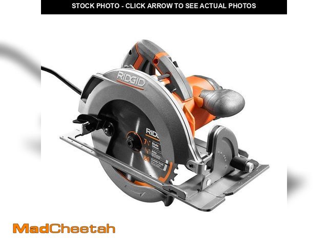 Lot 74-12793284 - (MISSING BLADE)RIDGID 15 Amp 7-1/4 in. Circular Saw - USED