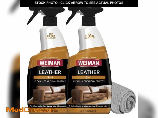 Lot 74-14274075 - Weiman Leather Cleaner &amp; Conditioner - Cleans, Restores &amp; Protects Leather, UV Protection Pr...