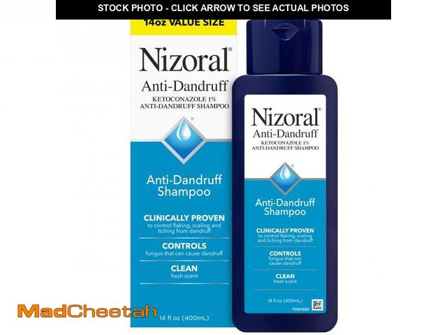 Lot 74-12118884 - Nizoral Anti-Dandruff Shampoo with 1% Ketoconazole, Fresh Scent, 14 Fl Oz - UNUSED