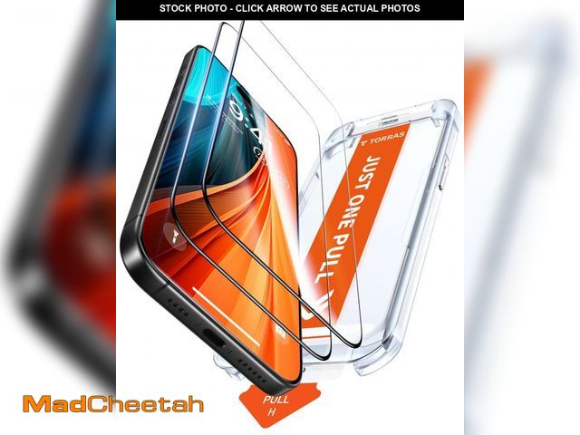 Lot 74-11557867 - TORRAS Military-Grade Shatterproof for iPhone 16 Pro Screen Protector [9H+ Aerospace Tempered Glass?...