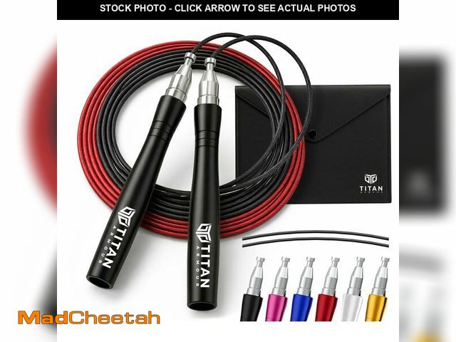 Lot 74-14153808 - Titan ArmourÃÂ® Speed Rope - Professional Self-Locking &amp; Adjustable, Adult Speed Jump Ropes for...