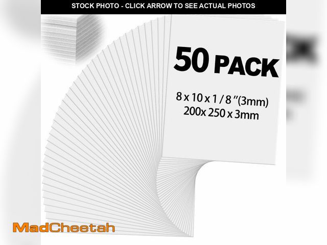 Lot 74-13543160 - Frienda 50 Pack Foam Boards 1/8 Inch Thickness Foam Poster Boards for Presentation Board for School ...
