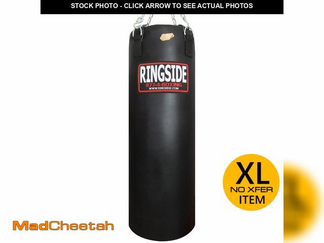 Lot 74-13933099 - Ringside 100-pound Powerhide Boxing Punching Heavy Bag (Soft Filled) Black, 100 LBS - UNUSED