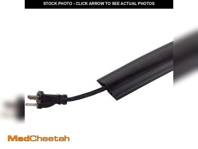 Lot 74-12851874 - Commercial Electric 15 ft. PVC Floor Cord Protector in Black - UNUSED