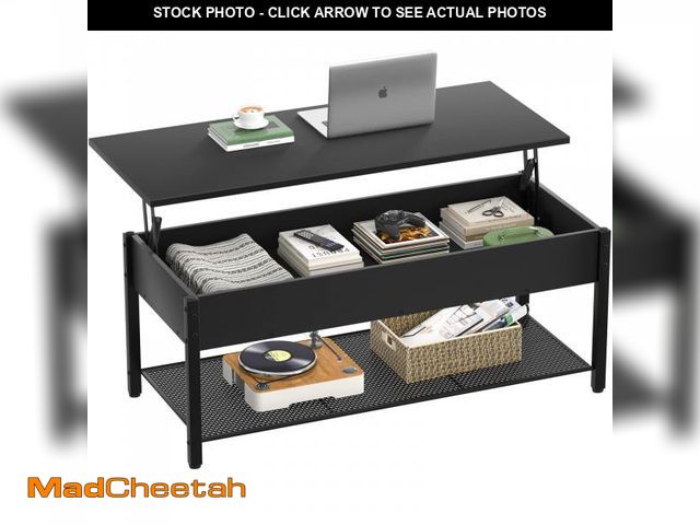 Lot 74-12524899 - Homieasy Coffee Table, Lift Top Coffee Table with Storage Shelf and Hidden Compartment, Modern Lift ...