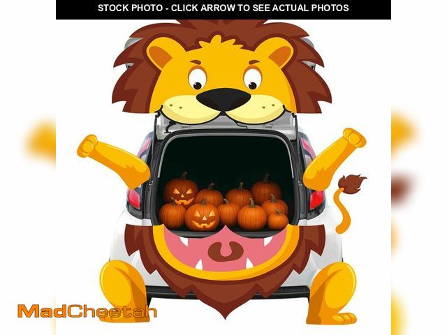Lot 74-12701078 - Gersoniel Halloween Lion Trunk or Treat Car Decorations Kit 59.06" Width for SUV Vehicle Pickup Van ...
