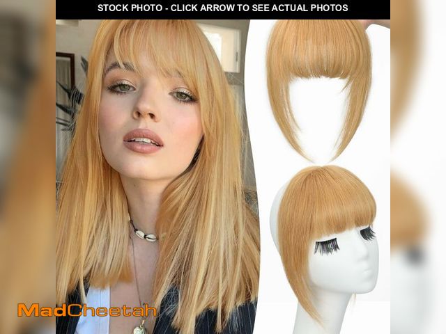 Lot 74-14270227 - MONIXI Clip in Bangs Real Human Hair for Women Girls Party Medium Brown - USED