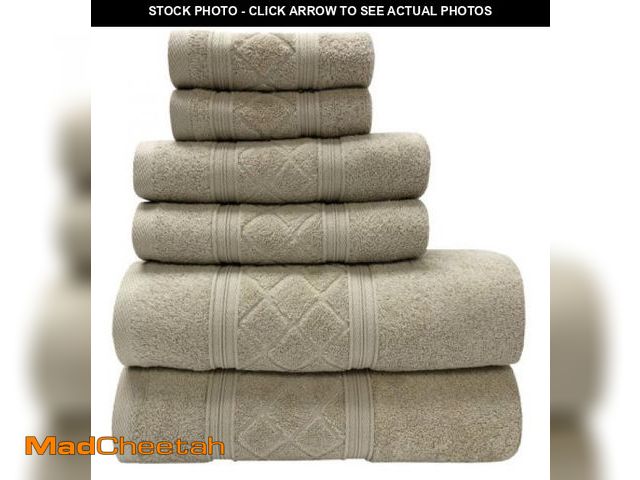 Lot 74-3582120 - (MISSING SMALL TOWEL ) Sttelli Sttelli Radiance 5 Piece Cotton Towel Set TCZY1025 Color: Mushroom - ...