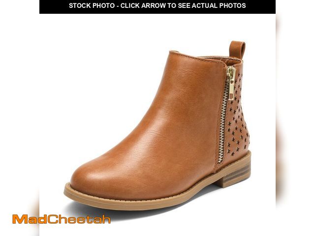 Lot 74-13568402 - DREAM PAIRS Girls Ankle Boots with Side Zipper Low Heels Toddler/Little Kid/Big Kid,Size 2 Little Ki...