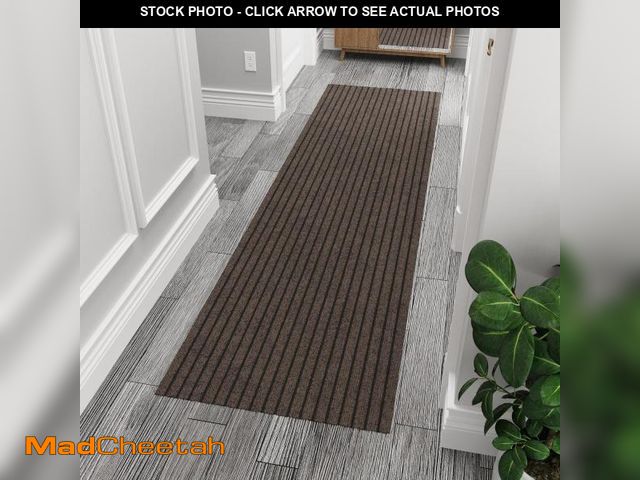 Lot 74-12137927 - Ottomanson 2' x 10' Hallway Runner with Scraper Pile Extra Durable Non-Slip Rug Mat for Indoor &amp;...