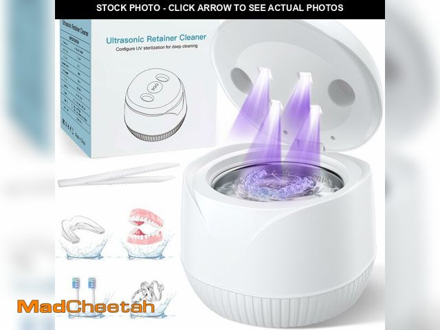 Lot 74-12711072 - Dental Ultrasonic Retainer Cleaner Machine - Dental Cleaning Pod for Denture, Mouth Guard, Aligner, ...