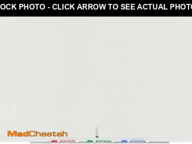 Lot 74-12165415 - Audio-Visual Direct Clear Glass Dry-Erase Board Set - 6' X 4' - Includes Hardware &amp; Marker Tray ...
