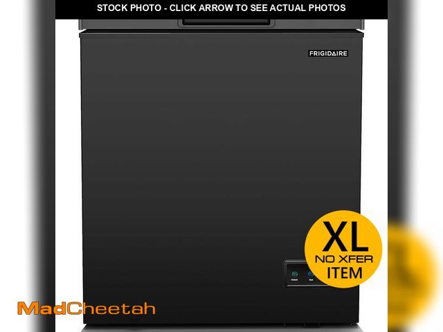 Lot 74-13073063 - FRIGIDAIRE EFRF5003-BLACK Chest Deep Freezer-Garage-Ready, 5.0 Cu. Ft. Capacity, Black-Adjustable Th...