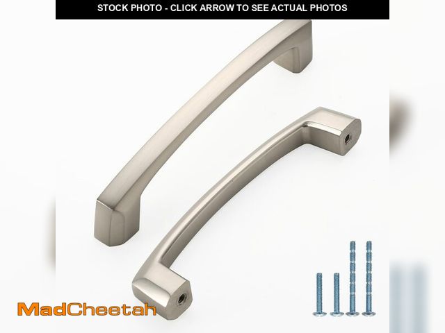 Lot 74-12713793 - KNOKLOCK 10 Pack 4 Inch(102mm) Kitchen Cabinet Handles Brushed Satin Nickel Cabinet Pulls Kitchen Ca...