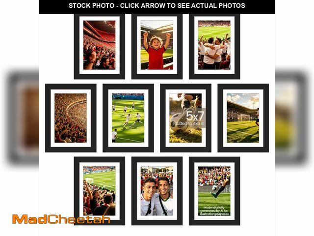 Lot 74-14054036 - upsimples 5x7 Picture Frame Set of 10, Display Pictures 4x6 with Mat or 5x7 Without, Multi Photo Fra...