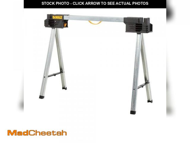Lot 74-12464289 - *SEE DETAILS* DEWALT 32 in. Metal Folding Sawhorse *SEE DETAILS*  - USED