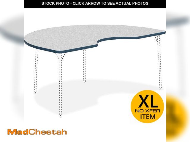 Lot 74-12897824 - Lorell Classroom Kidney Shaped Activity Tabletop (LEGS SOLD SEPARATELY)  - UNUSED