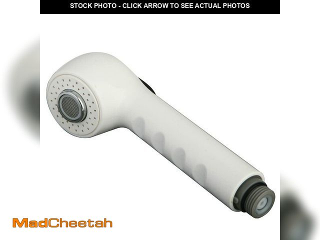Lot 74-14149345 - Kingston Brass Gourmetier KH7000 Single Handle Pull-Out Kitchen Faucet Sprayer, White - UNUSED
